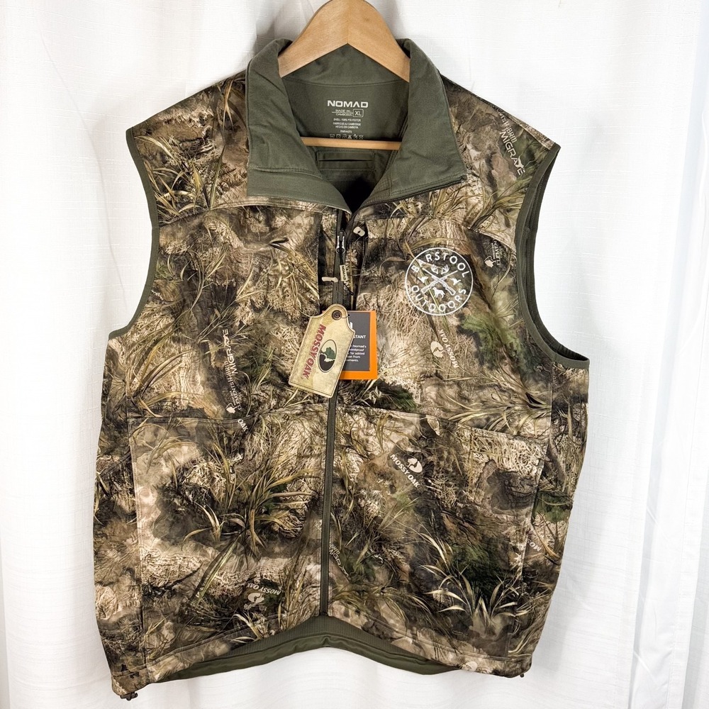 Nomad Barrier NXT Camo Vest XL NWT Mossy Oak Barstool Outdoors Windproof Hunting